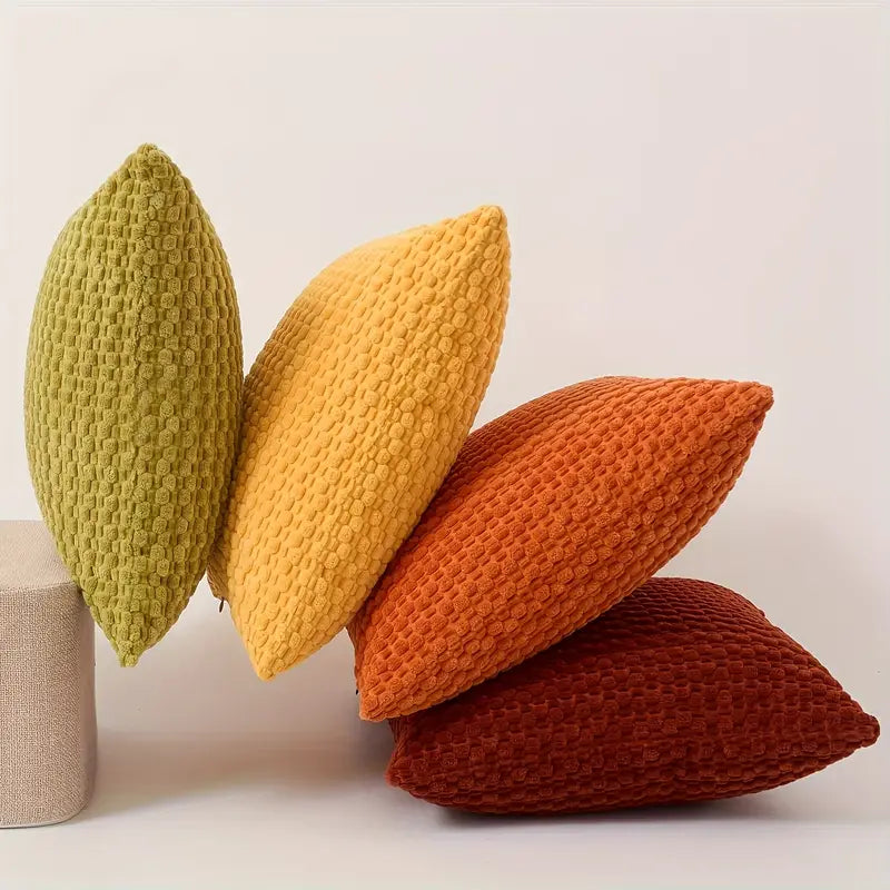 Corduroy Pillow Covers 4-Piece Set - Soft Decorative Throw Pillowcases