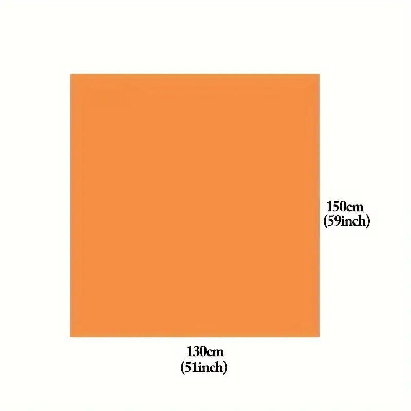 Orange Knit Throw Blanket - Soft, Washable, Versatile