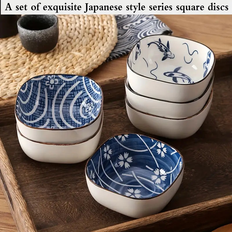 Mini Ceramic Dipping Bowls Set - 6oz Small Sauce Dishes