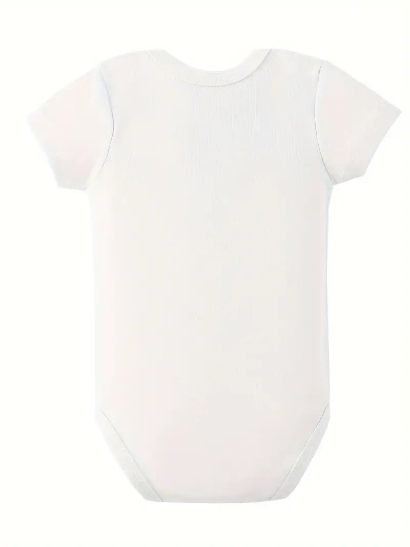 Body bébé « Citation magique » | Barboteuse en tricot de coton à manches courtes et col ras du cou