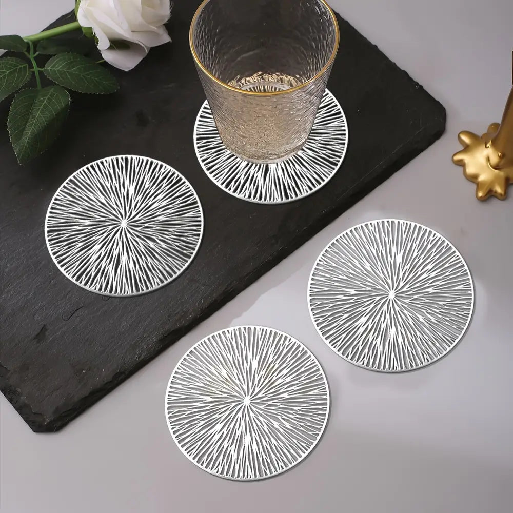 Set Of 6 Flower Pattern Coasters