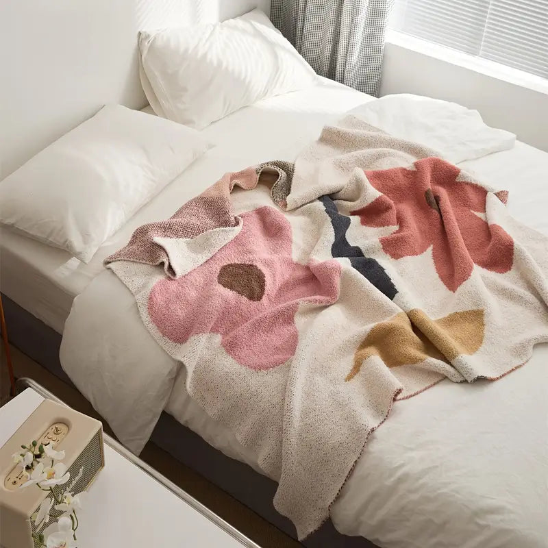 Son to Mom Throw Blanket - Warm Fleece Sofa Bed Camping