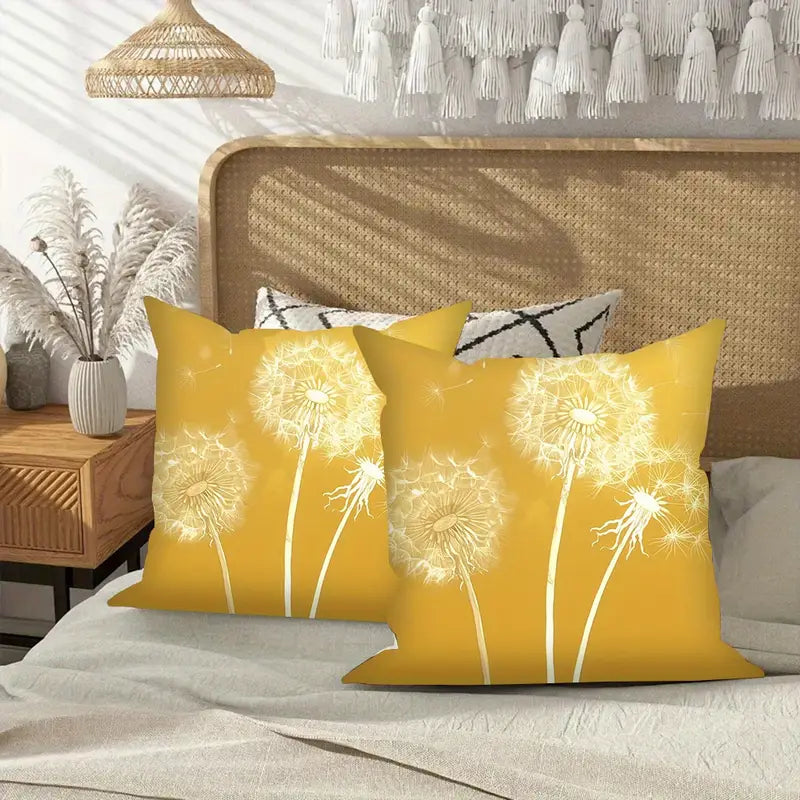 Sofa Pillow Covers (2pcs) - Decorative Throw Cushion Cases