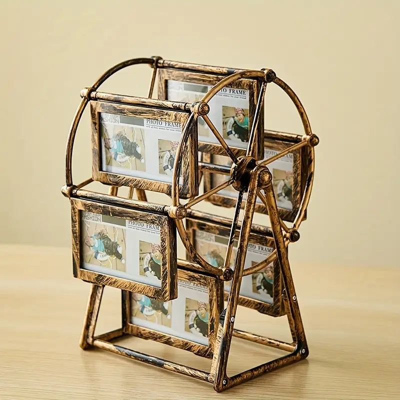 Rotatable Photo Frame - 4 Inch - DIY Display Shelf - Gift Decor