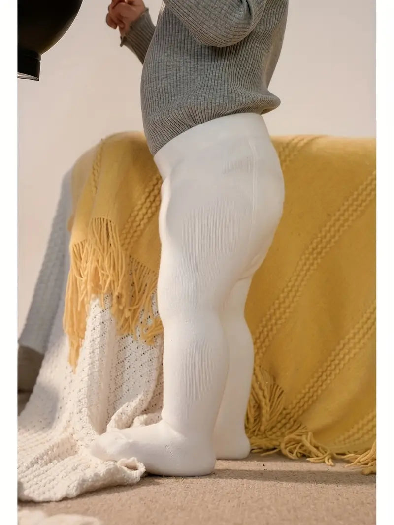 Effen babyleggings - comfortabele, veelzijdige panty's voor babymeisjes