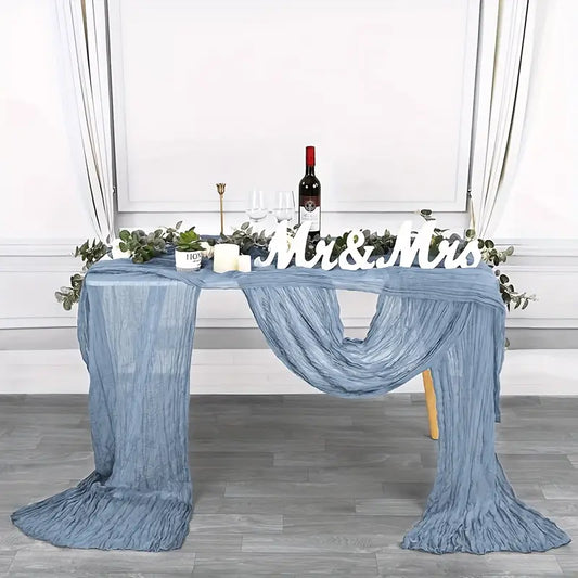 1pc, Table Runner, Balinese Pleated Atmospheric Table Runner