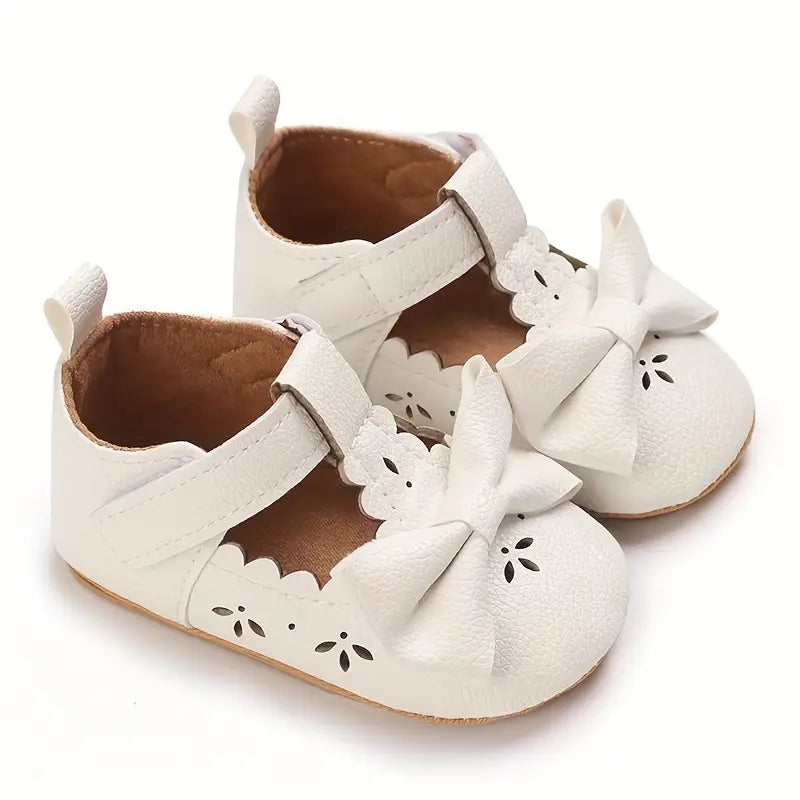 Chaussures bébé fille avec nœud | Chaussures de marche respirantes, légères et antidérapantes pour le printemps et l'automne