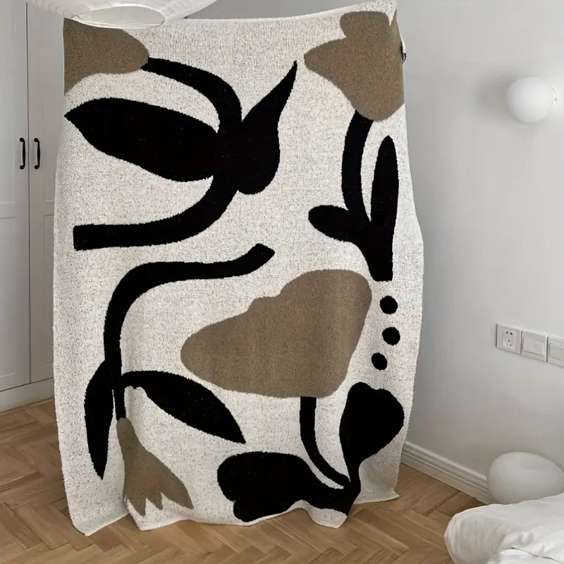 Geometric Throw Blanket - Soft, Warm, Lightweight - Couch, Bed, Travel