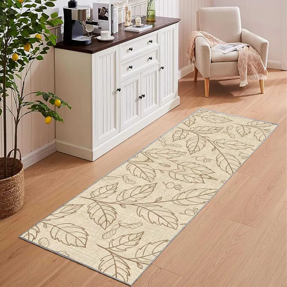 Modern Abstract Geometric Runner Rug - Luxury Crystal Velvet, Non-Slip, Machine Washable