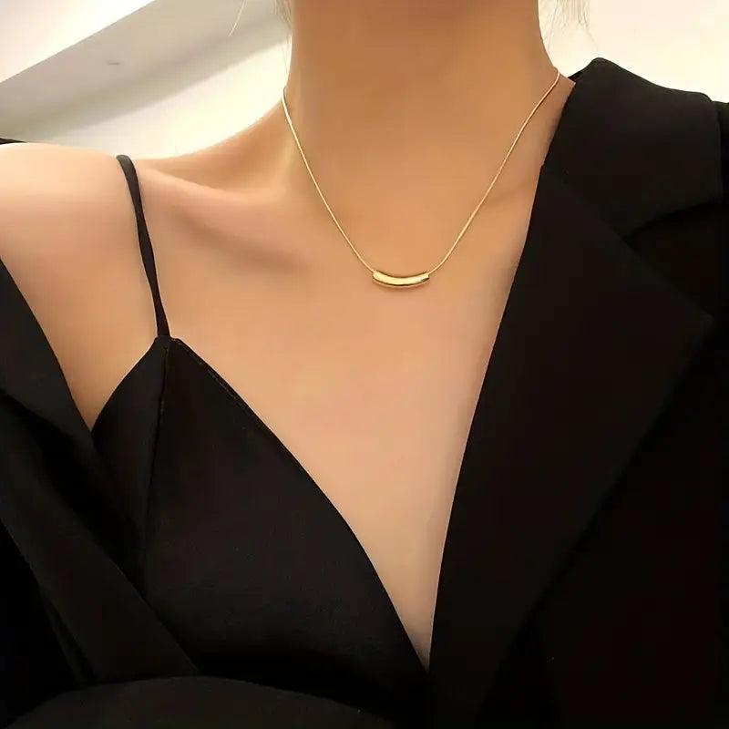 Stainless Steel Necklace Women - Geometric Pendant Jewelry