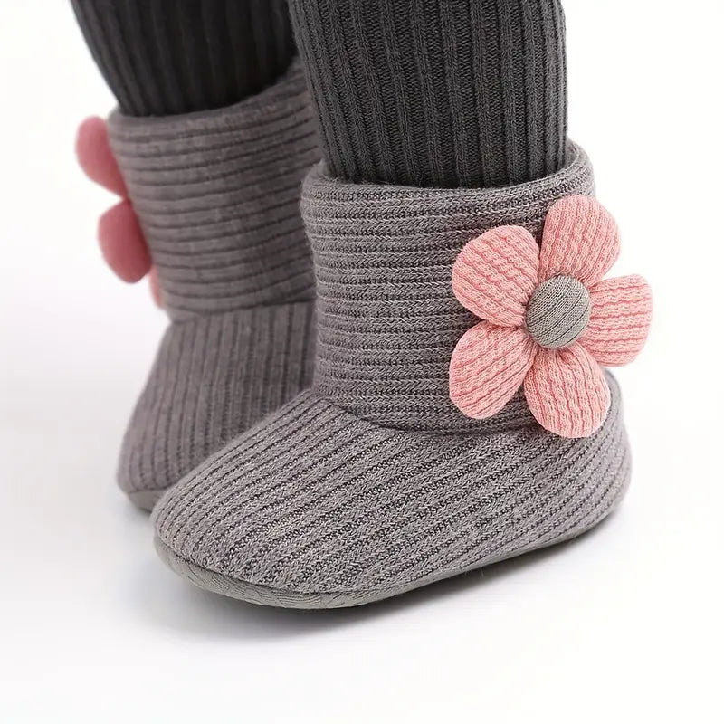 Bottes d'hiver chaudes en polaire pour bébé fille | Bottines légères pour l'intérieur et l'extérieur