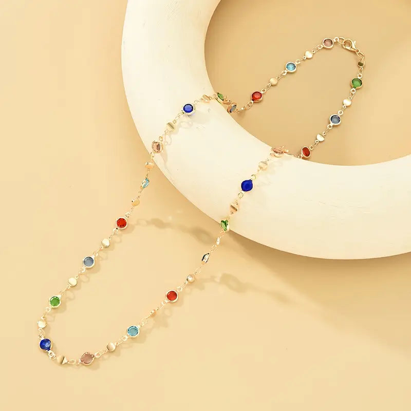 Tassel Y Necklace Women's Chain Jewelry Colorful