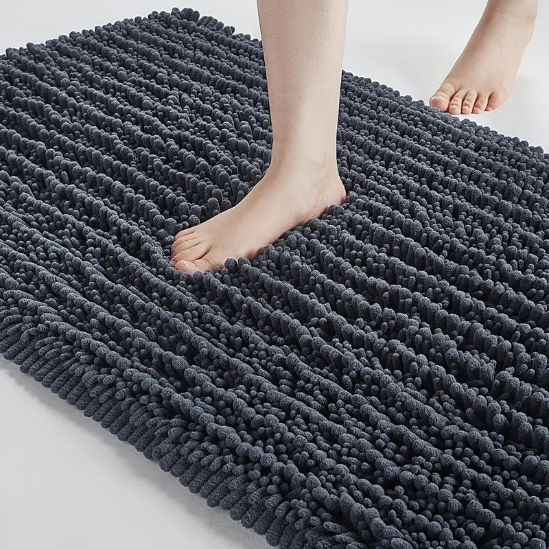 Plush Bath Mat - Non-Slip, Absorbent, Machine Washable