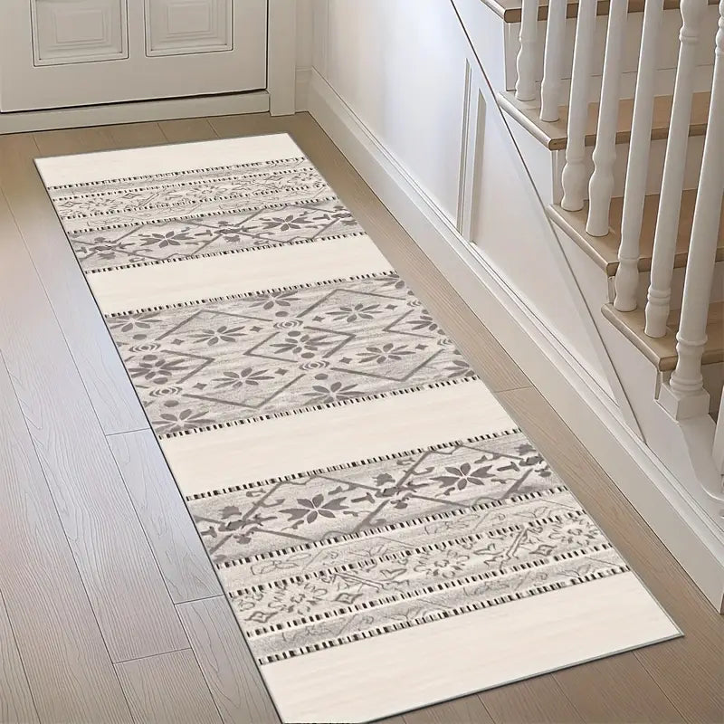 Moroccan Tribal Style Runner Rug Machine Washable