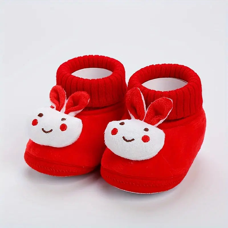 Warm Plush Infant Shoes | Thickened Velvet-Lined Baby Shoes for 0-12 Months