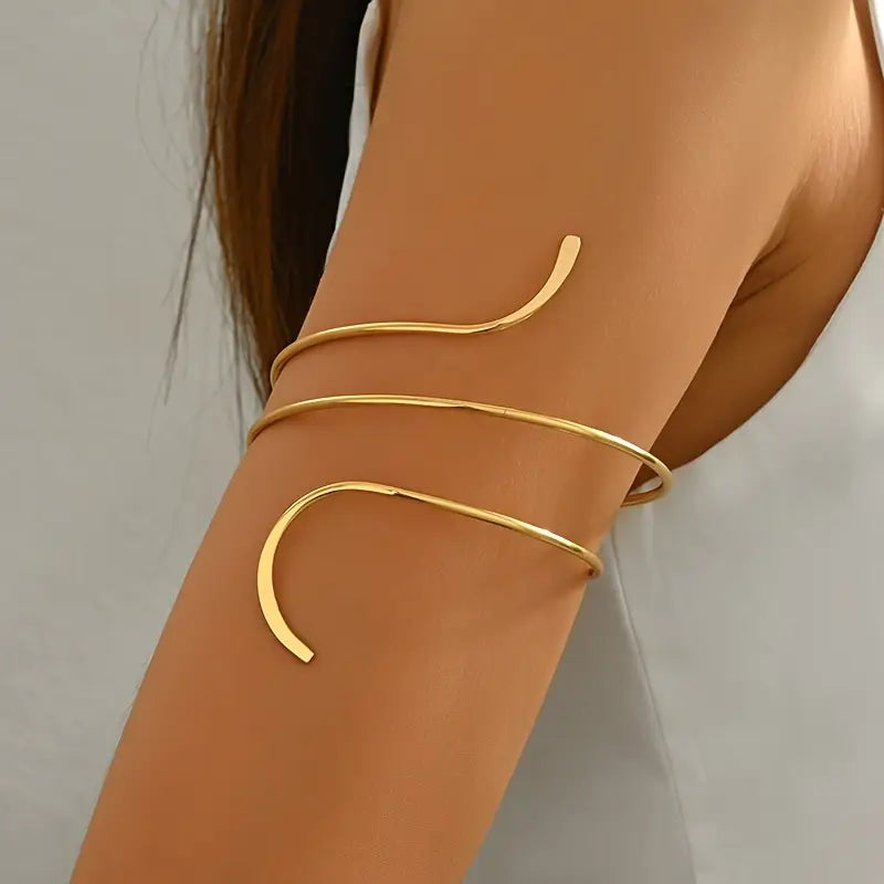 Gold Layered Bracelet Women Adjustable Geometric Chain