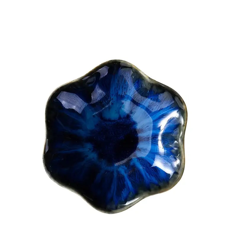 Plat à bijoux en céramique florale – Plateau de courtoisie élégant pour accessoires et décoration intérieure