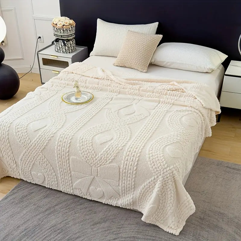 Milk Velvet Blanket - Soft European Throw for Travel & Camping