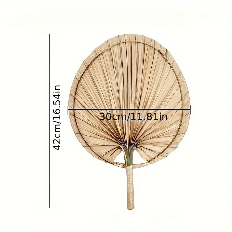 Island Vibes,Handcrafted Palm Leaf Fan