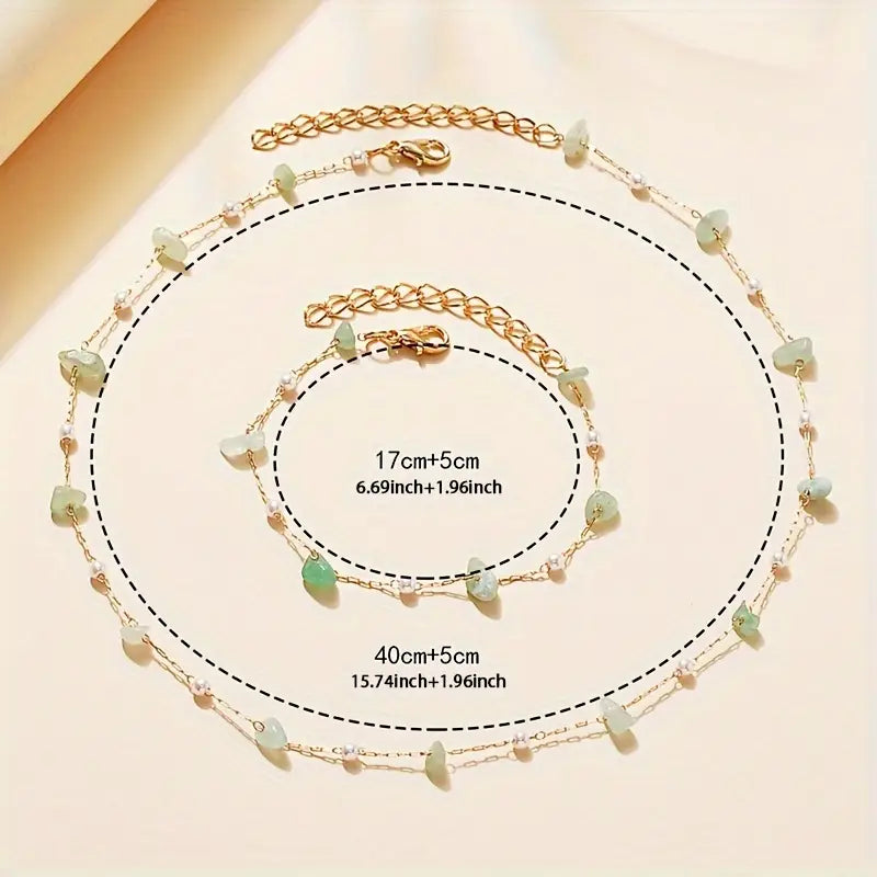 Vintage Pendant Necklace Set - Dainty Minimalist Jewelry