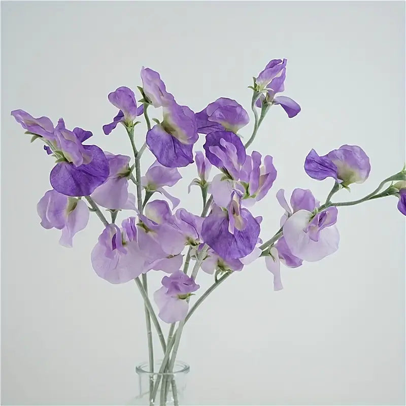 Artificial Sweet Pea Flowers - Wedding Bouquet Centerpiece Decor