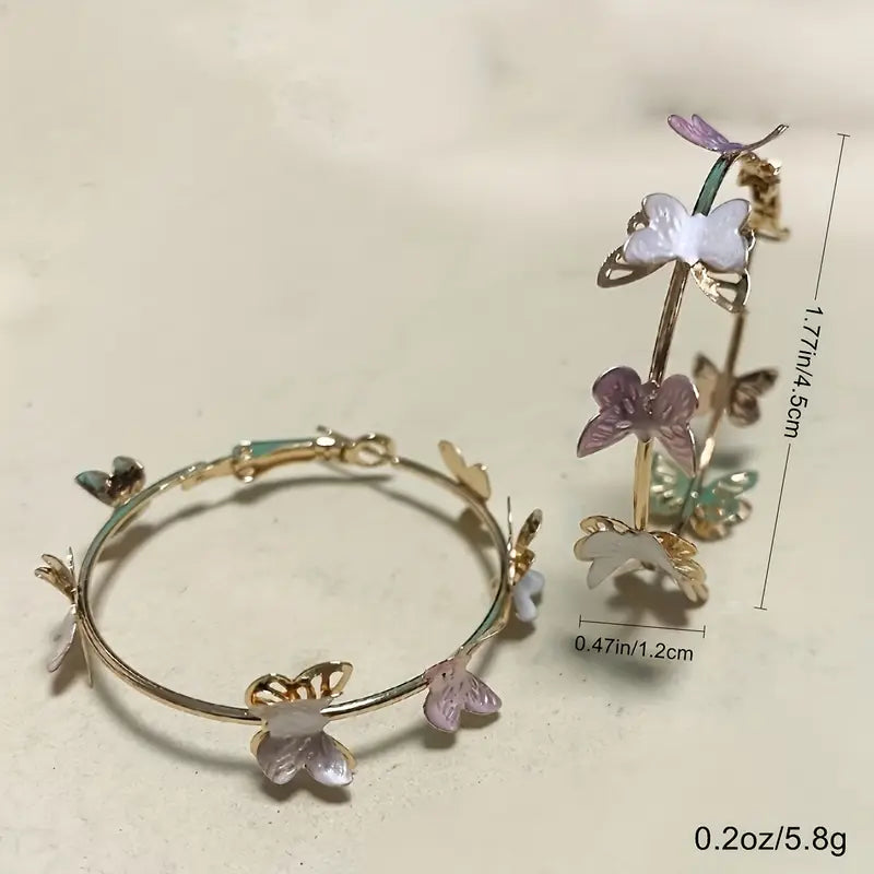 Boho Hoop Earrings - Iron Casual Daily Wear
