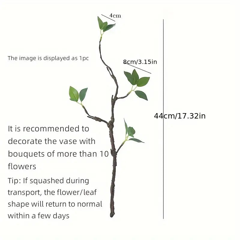 Artificial Green Dead Branches – Faux Floral Arrangement for Home & Living Room Décor