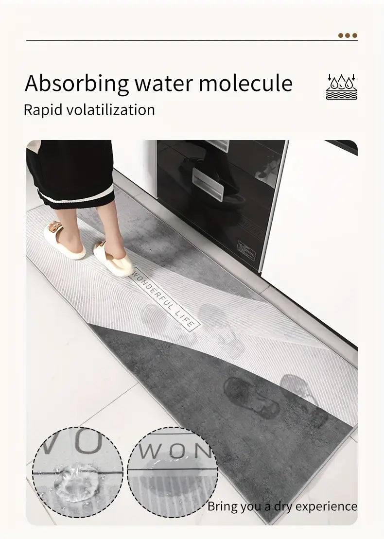 Tapis de couloir en velours doux d'inspiration nordique