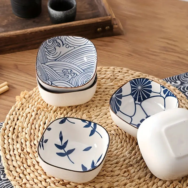 Japanese Ceramic Dipping Sauce Dishes Set - Snack/Hot Pot Seasoning
