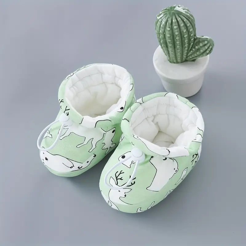 Baby Boys Thermal Socks | Soft Cotton Blend with Adjustable Fit for Walking