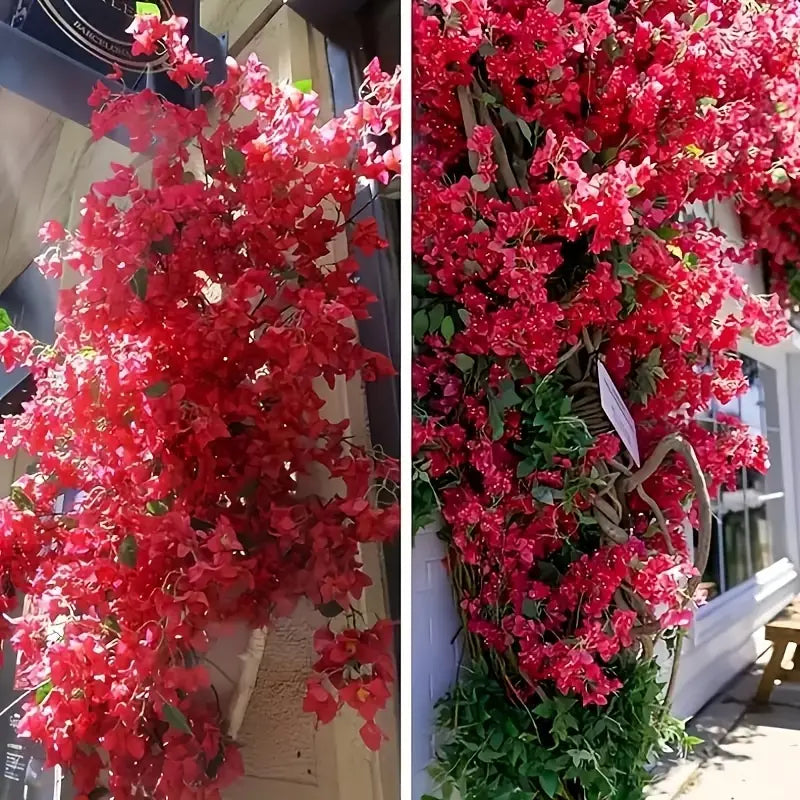 10-Pack Artificial Bougainvillea Vine Flowers