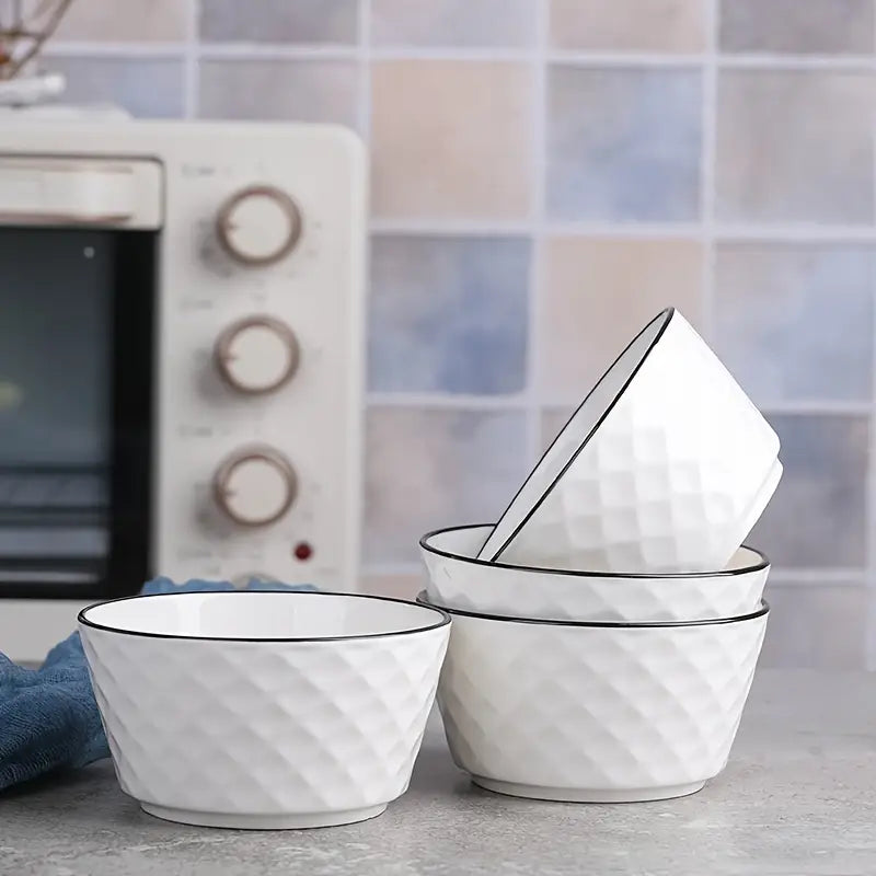6pcs, Ceramic Bowl Set, Home Kitchen Dinnerware