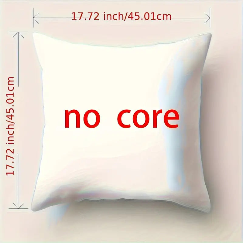 Lot de 4 housses de coussin bohèmes modernes en polyester doux à imprimé floral