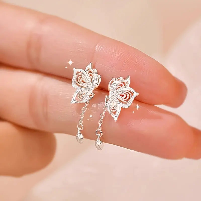 Hollow Dangle Earrings - Elegant Women's Jewelry