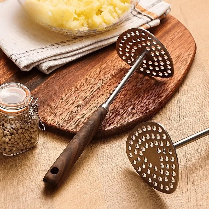 Stainless Steel Potato Masher – Heavy Duty Kitchen Tool, Easy to Clean