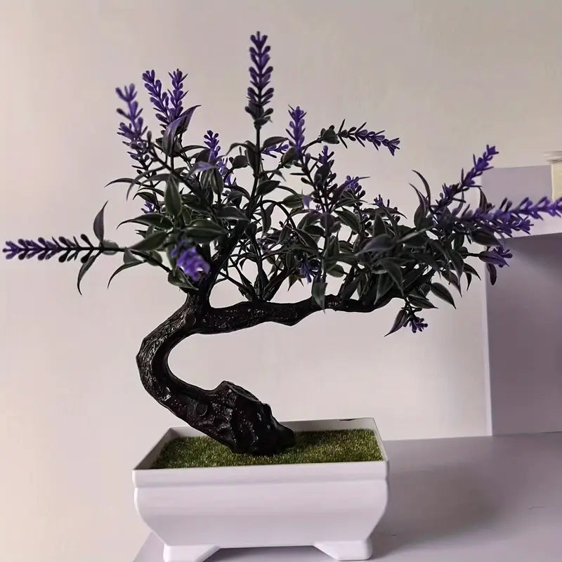 Bonsaï de pin – Plante artificielle décorative pour la maison, le bureau et la salle de bain