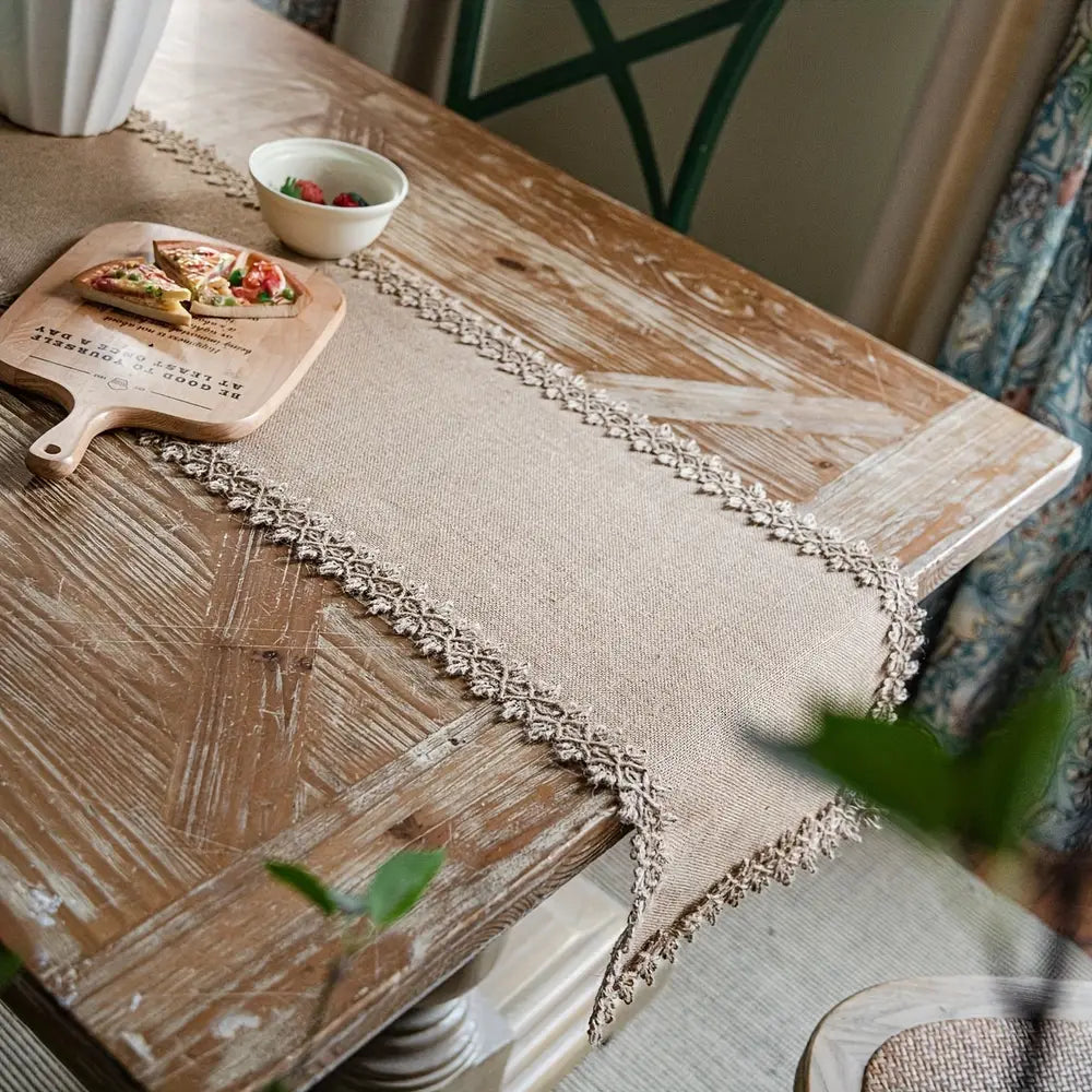 Rustic Burlap Table Runner Natural Jute Fabric