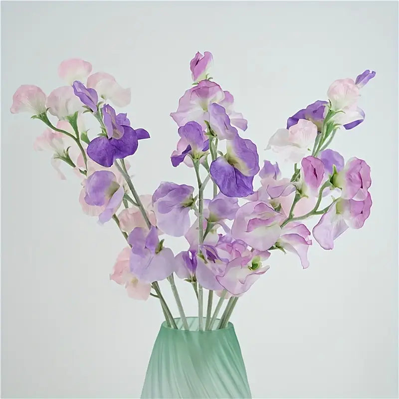 Artificial Sweet Pea Flowers - Wedding Bouquet Centerpiece Decor