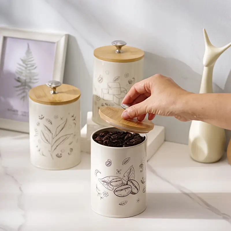3-Pc Leakproof Food Storage Containers - Airtight Kitchen Canisters