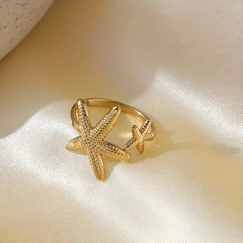 Adjustable Ocean Wave Ring - Beach Wedding Jewelry