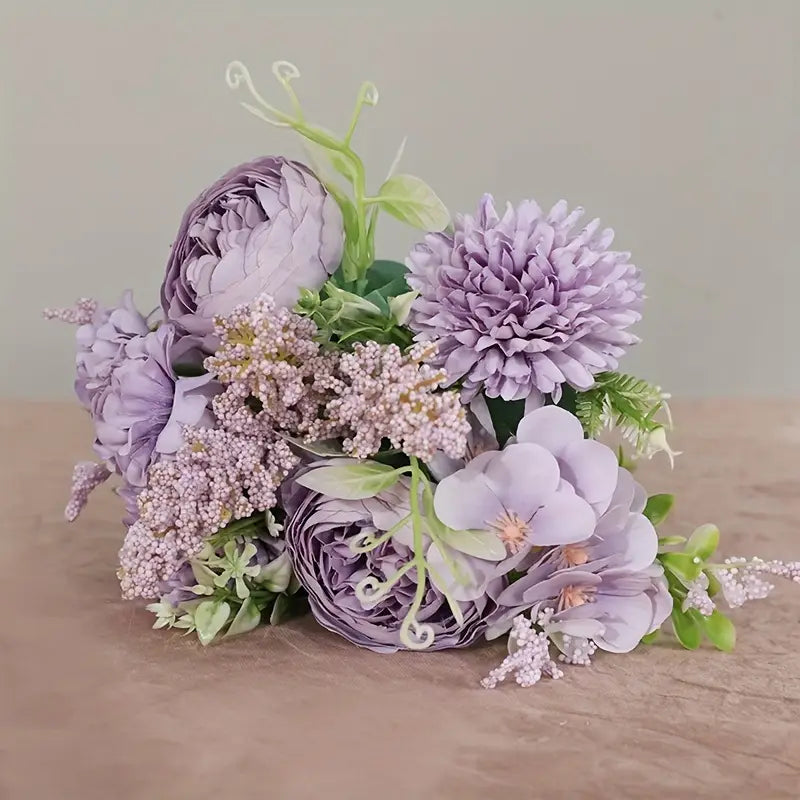 Pivoines artificielles en soie pour mariage – Bouquet de mariée et décoration d'intérieur
