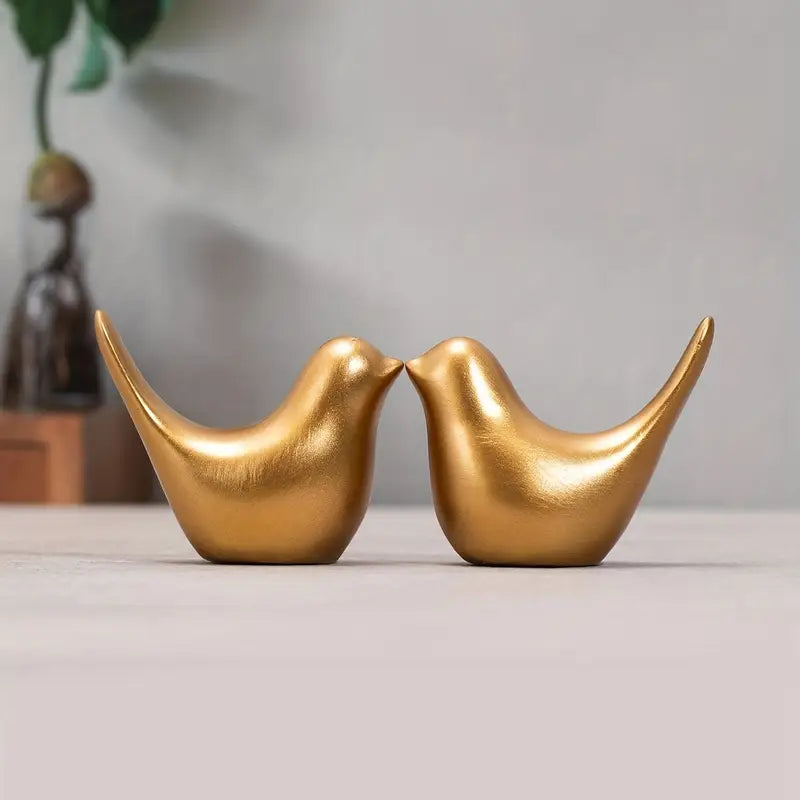 Resin Figurines - Home Decor Statues (2-Piece Set)