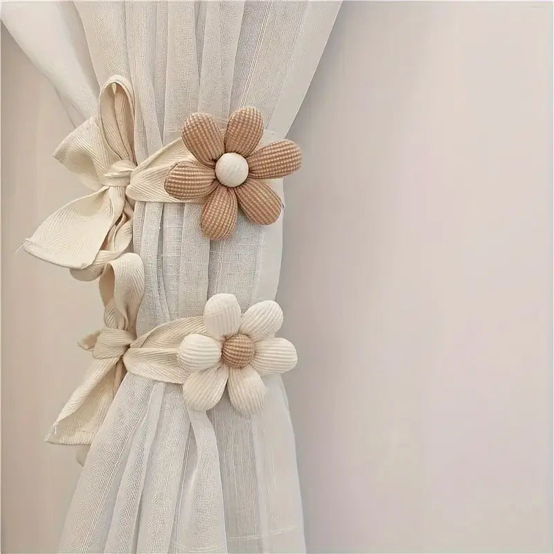 Embrasses de rideaux florales, 1 à 2 pièces – Embrasses décoratives pour la maison et le véhicule, cadeau idéal