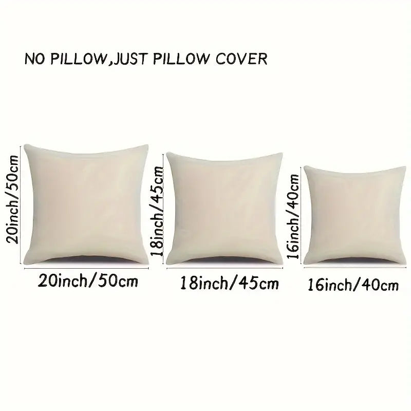Lot de 2 housses de coussin contemporaines abstraites – Polyester doux noir et blanc