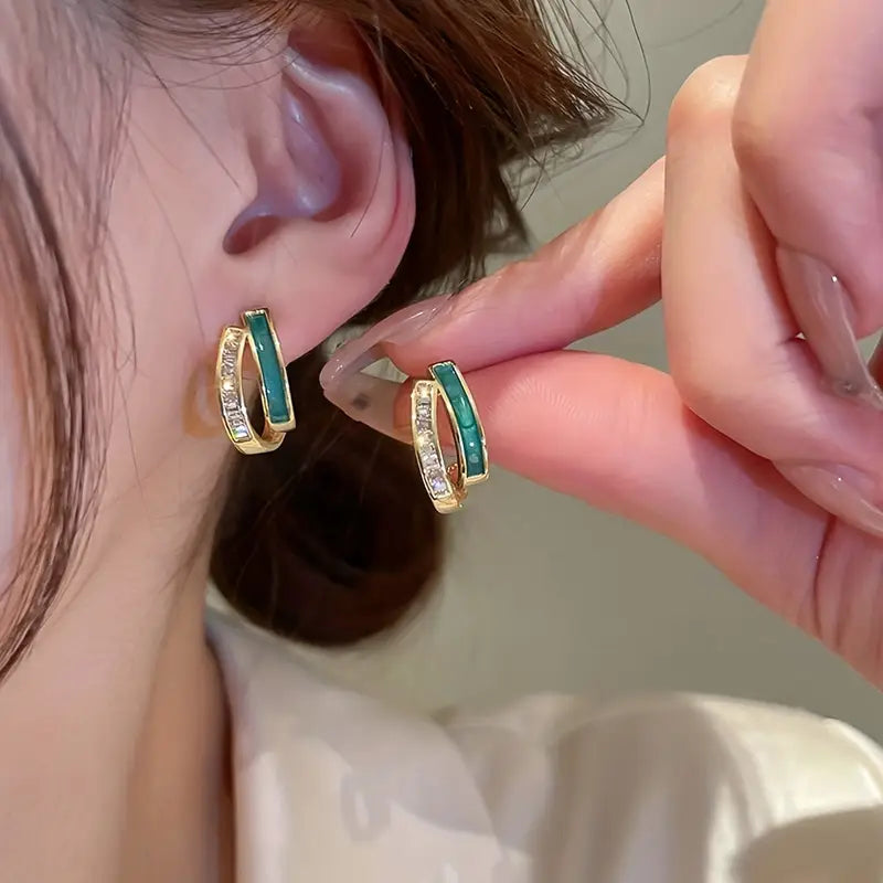 Oorbellen van 925 sterlingzilver – met zirkonia versierde Koreaanse sieraden voor vrouwen en meisjes