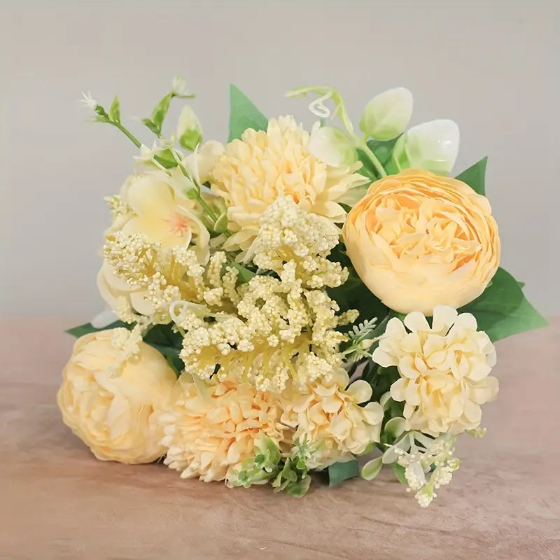 Pivoines artificielles en soie pour mariage – Bouquet de mariée et décoration d'intérieur