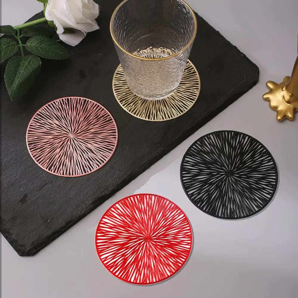 Set Of 6 Flower Pattern Coasters