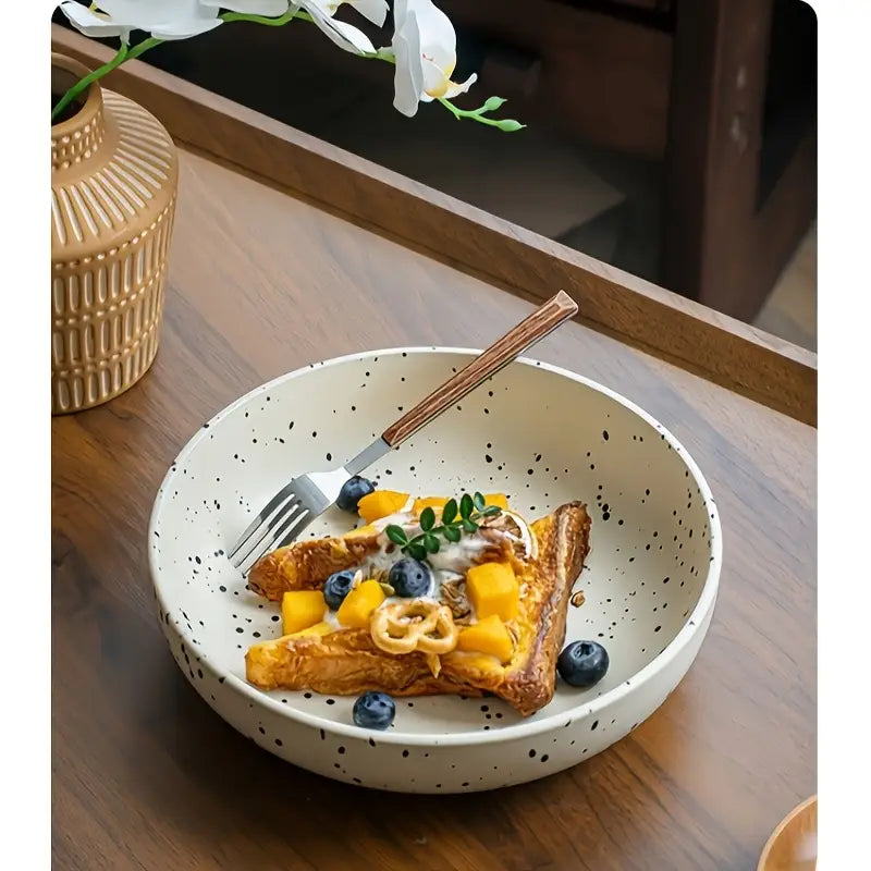Korean Ceramic Salad Bowls - 8 Inch Deep, Handmade