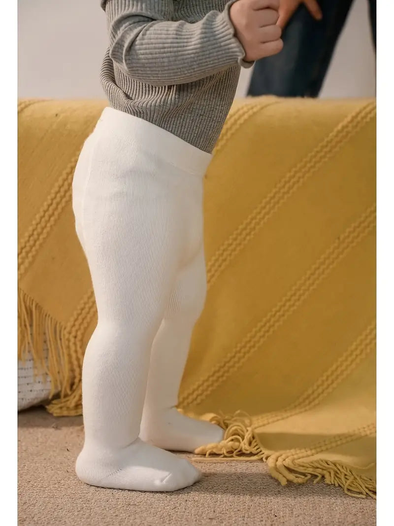 Effen babyleggings - comfortabele, veelzijdige panty's voor babymeisjes