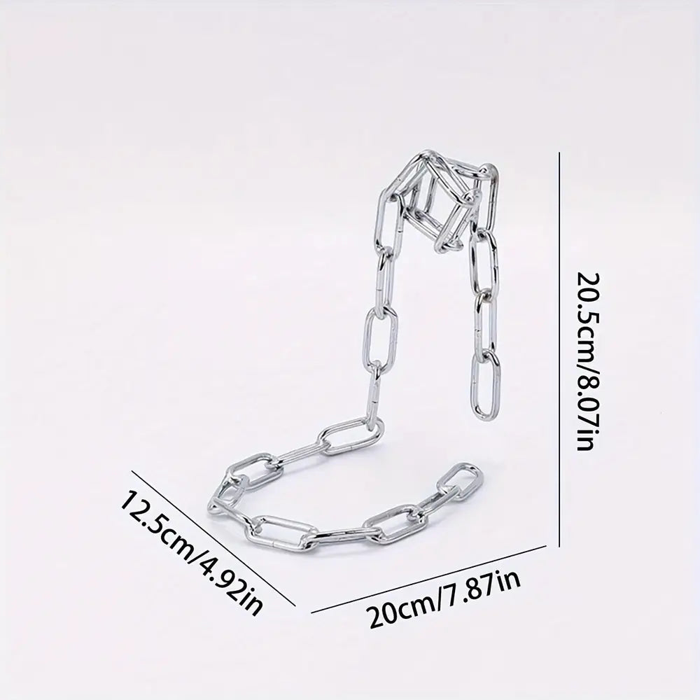 Iron Chain Wine Bottle Holder, Decorative Hanging Wine Rack
